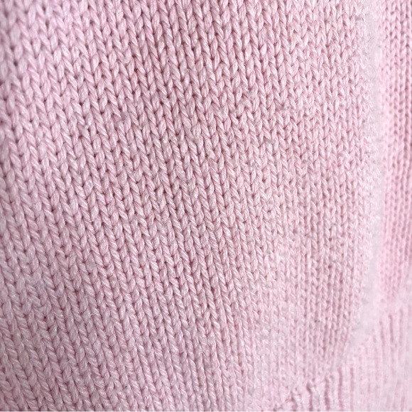 Vintage Parkhurst Duck Sweater Crew neck Twee Embossed L Baby Pink Cottagecore - Picture 5 of 14
